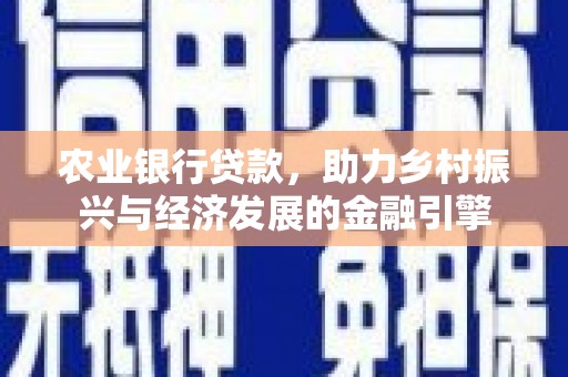 林甸农业银行贷款，助力乡村振兴与经济发展的金融引擎