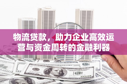 林甸物流贷款，助力企业高效运营与资金周转的金融利器