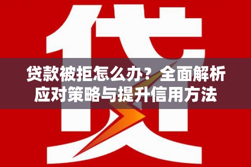林甸贷款被拒怎么办？全面解析应对策略与提升信用方法