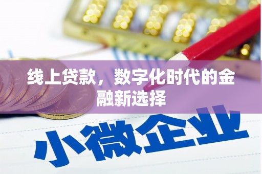 林甸线上贷款，数字化时代的金融新选择