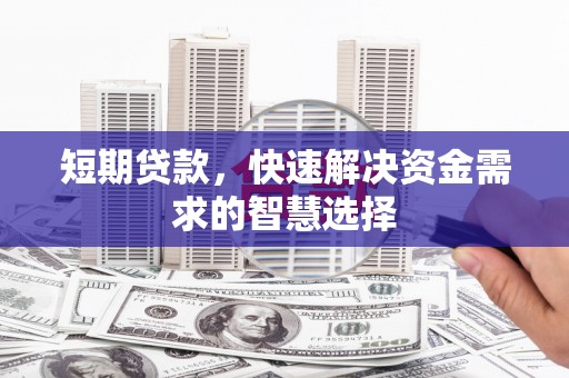 林甸短期贷款，快速解决资金需求的智慧选择