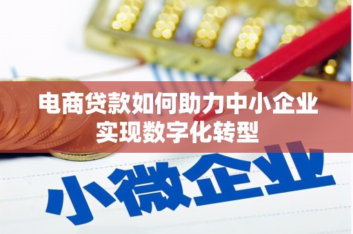 林甸电商贷款如何助力中小企业实现数字化转型