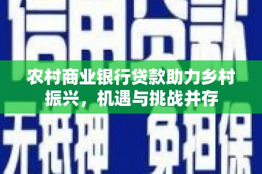 林甸农村商业银行贷款助力乡村振兴，机遇与挑战并存