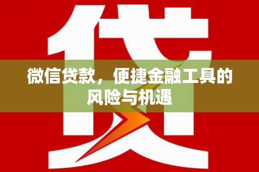 林甸微信贷款，便捷金融工具的风险与机遇