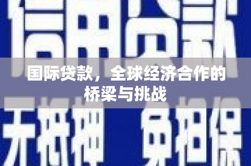 林甸国际贷款，全球经济合作的桥梁与挑战