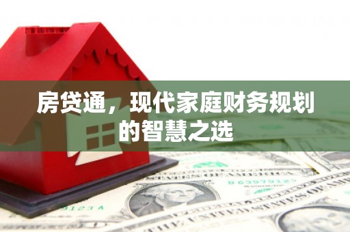 林甸房贷通，现代家庭财务规划的智慧之选