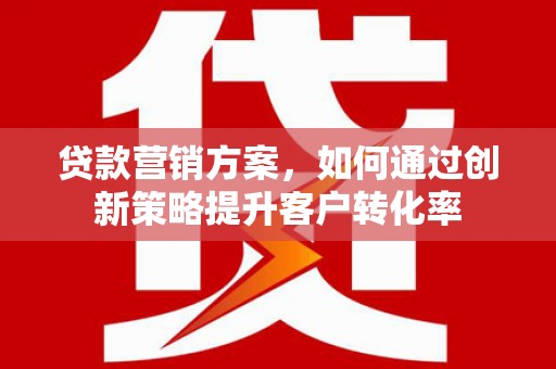林甸贷款营销方案，如何通过创新策略提升客户转化率