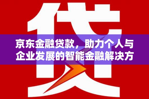 林甸京东金融贷款，助力个人与企业发展的智能金融解决方案