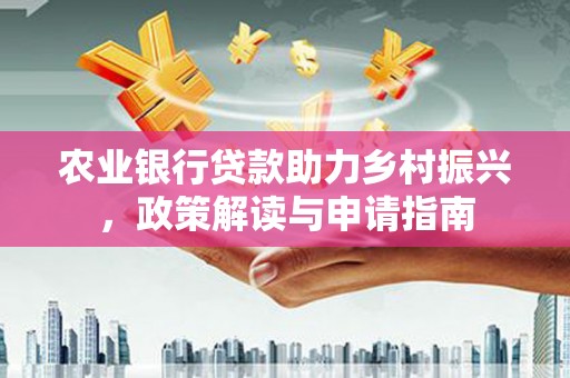 林甸农业银行贷款助力乡村振兴，政策解读与申请指南