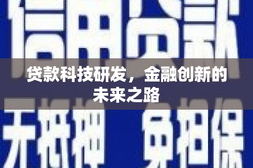 林甸贷款科技研发，金融创新的未来之路