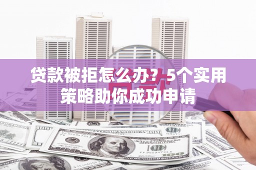 林甸贷款被拒怎么办？5个实用策略助你成功申请