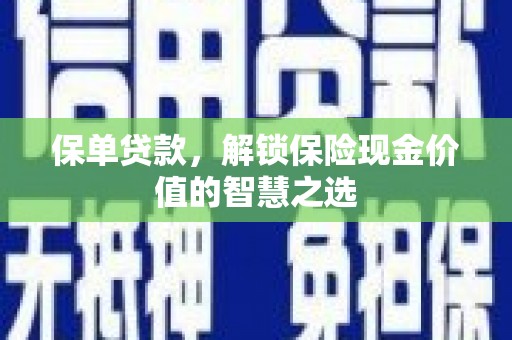 林甸保单贷款，解锁保险现金价值的智慧之选