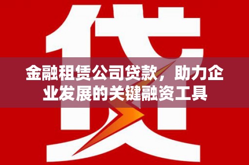 林甸金融租赁公司贷款，助力企业发展的关键融资工具