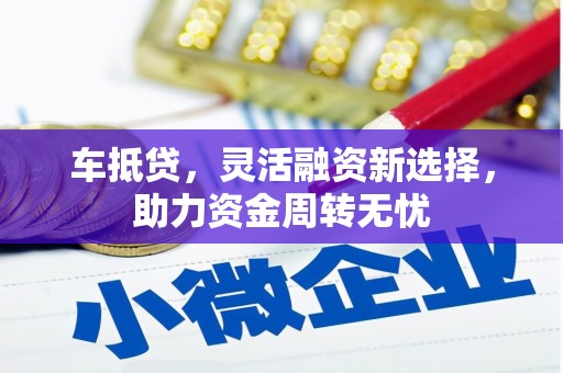 林甸车抵贷，灵活融资新选择，助力资金周转无忧