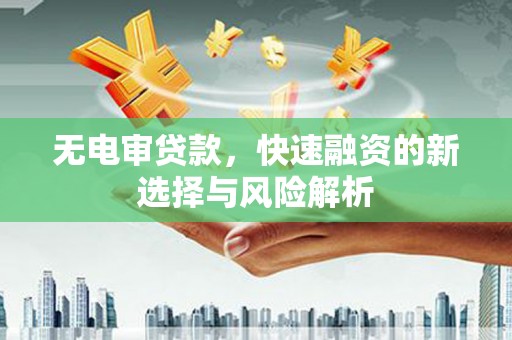 林甸无电审贷款，快速融资的新选择与风险解析
