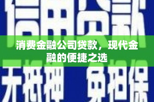 林甸消费金融公司贷款，现代金融的便捷之选