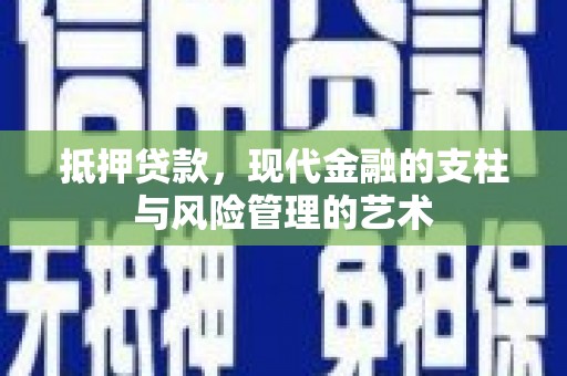 林甸抵押贷款，现代金融的支柱与风险管理的艺术
