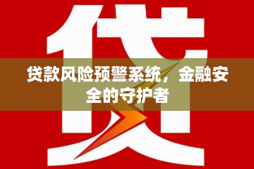 林甸贷款风险预警系统，金融安全的守护者