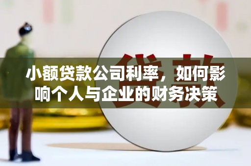林甸小额贷款公司利率，如何影响个人与企业的财务决策