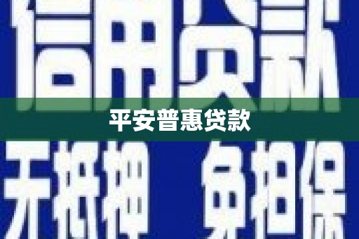 林甸平安普惠贷款