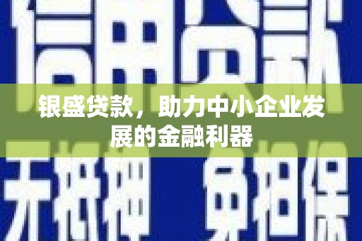 林甸银盛贷款，助力中小企业发展的金融利器