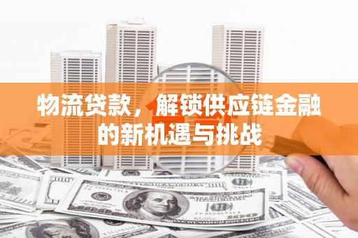 林甸物流贷款，解锁供应链金融的新机遇与挑战