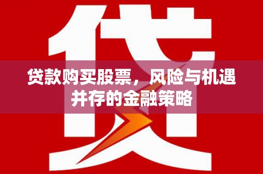 林甸贷款购买股票，风险与机遇并存的金融策略
