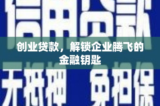林甸创业贷款，解锁企业腾飞的金融钥匙