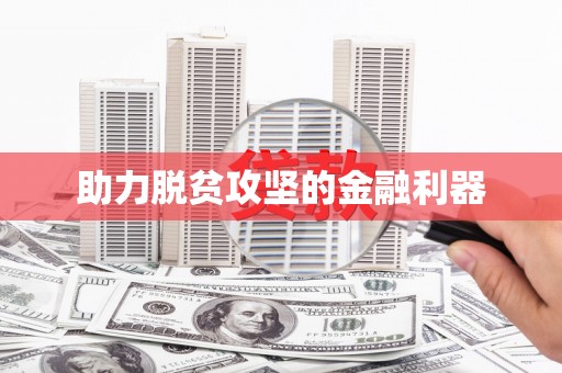 林甸助力脱贫攻坚的金融利器