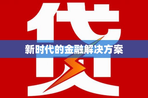 林甸新时代的金融解决方案