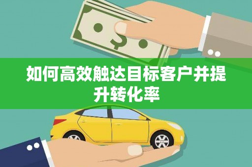 林甸如何高效触达目标客户并提升转化率